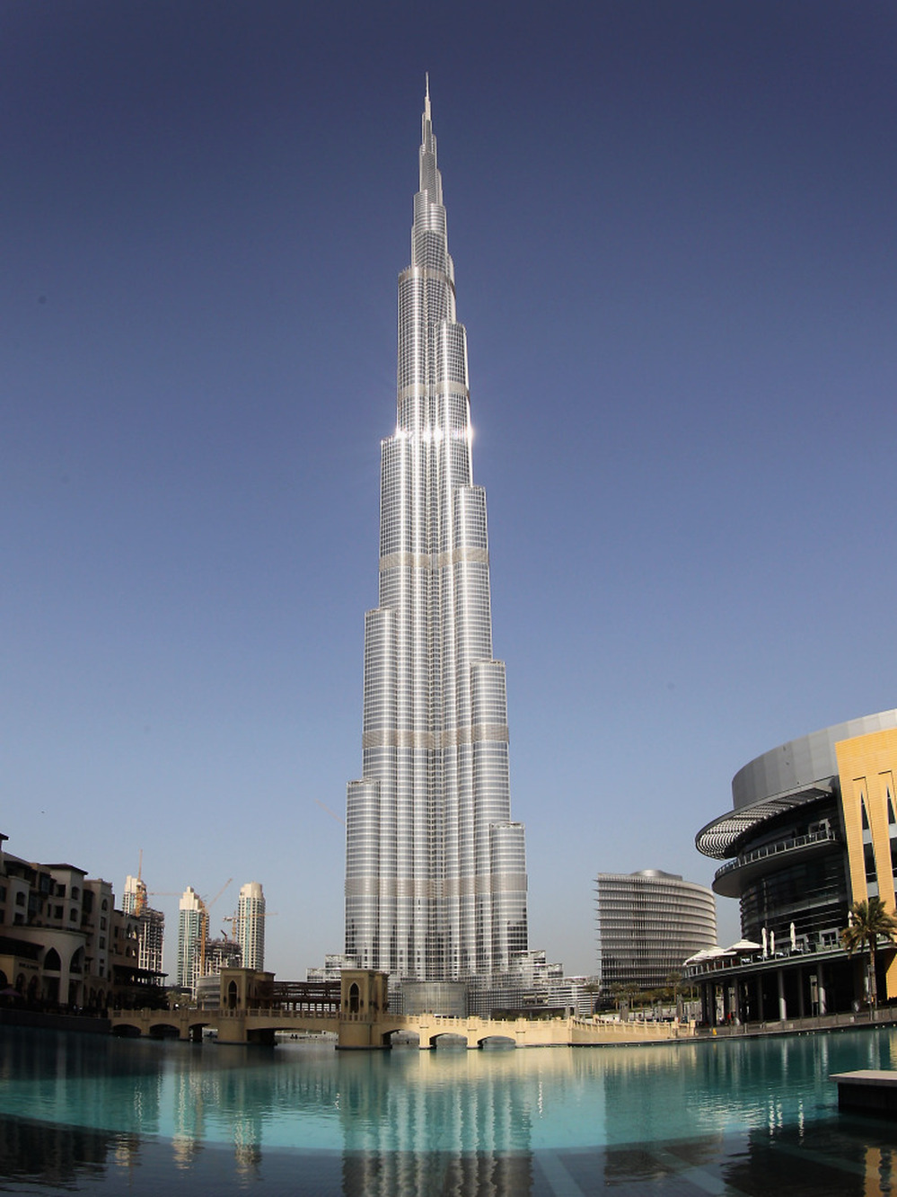 At 2,723 feet, the Burj Khalifa in Dubai, United Arab Emirates, is the tallest building in the world.