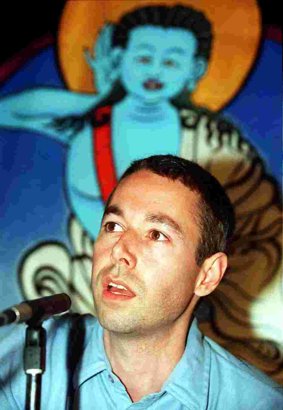 Adam Yauch speaks at a press conference before the 1998 edition of the Tibetan Freedom Concert in Washington, D.C. Adam Yauch speaks at a press conference before the 1998 edition of the Tibetan Freedom Concert in Washington, D.C.