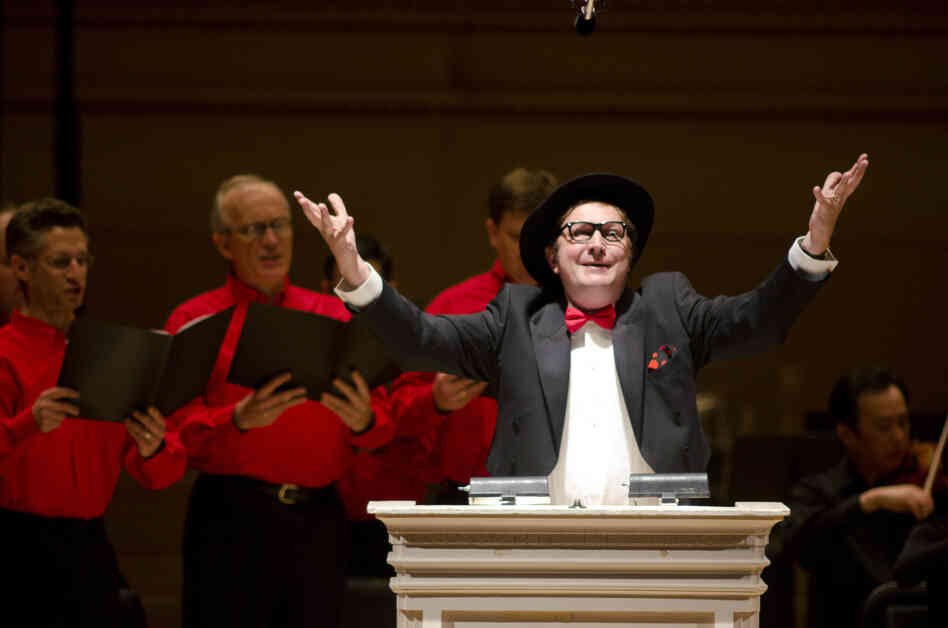 Russian bass Mikhail Svetlov charmed the audience in the brash Rayok, which pokes overt fun at the Soviet "anti-formalism" campaigns that plagued many of the country's most prominent artists, including Shostakovich himself.  
