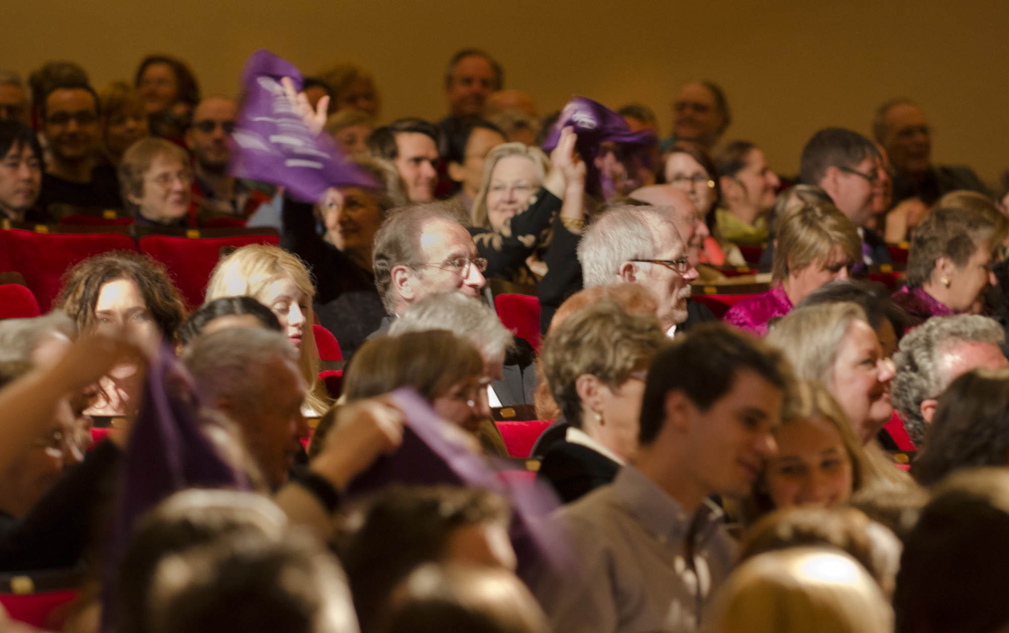 Fans who traveled from Houston waved purple bandannas to proclaim their hometown love before this first concert during the Spring for Music festival, in which orchestras from around the country are invited to perform based on the strength of their programming.