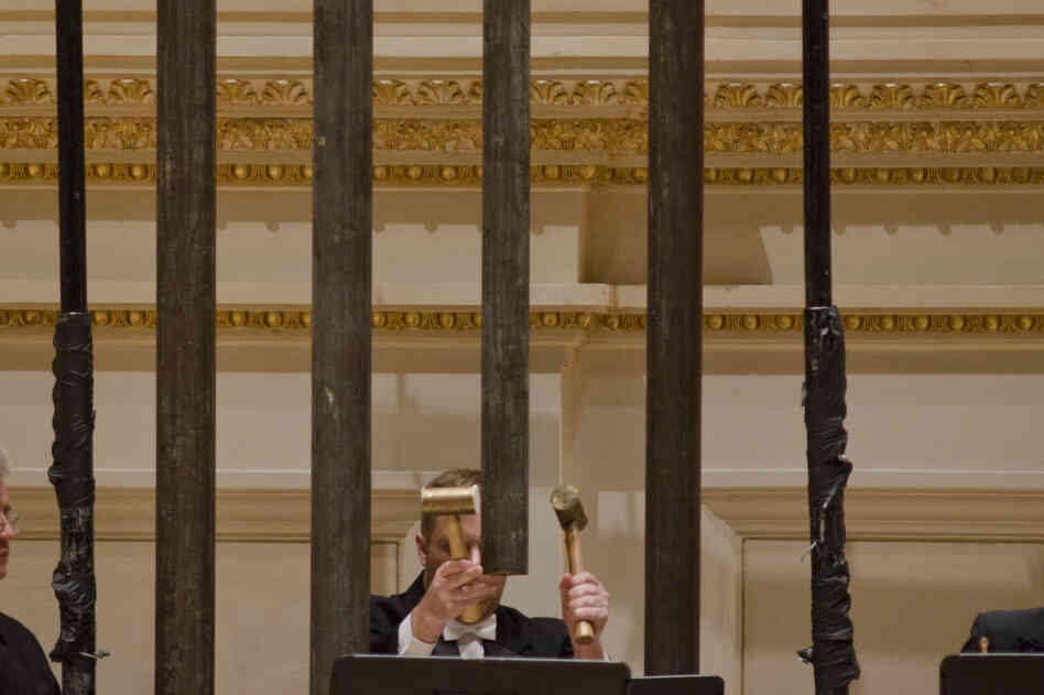 Chimes ring chillingly in the fourth and final movement of Shostakovich's Symphony No. 11. 
