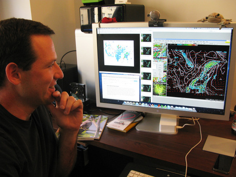 Cornell University's Andrew Farnsworth compiles data to forecast where birds are going and when they'll be there. Cornell University's Andrew Farnsworth compiles data to forecast where birds are going and when they'll be there.