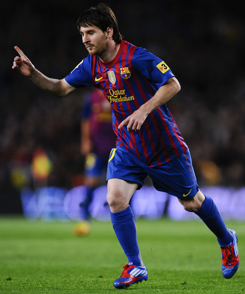 Lionel Messi of Barcelona during a match Saturday against RCD Espanyol.