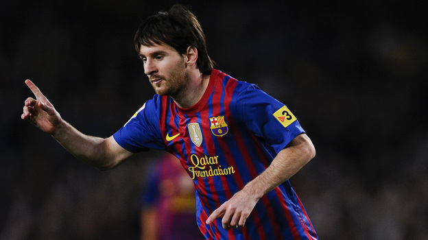 Lionel Messi of Barcelona during a match Saturday against RCD Espanyol. (Getty Images)