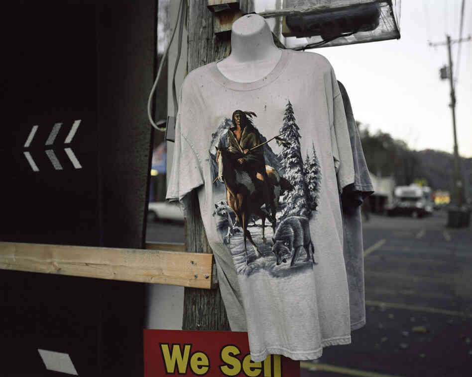 A T-shirt for sale in Cherokee, N.C. A T-shirt for sale in Cherokee, N.C.