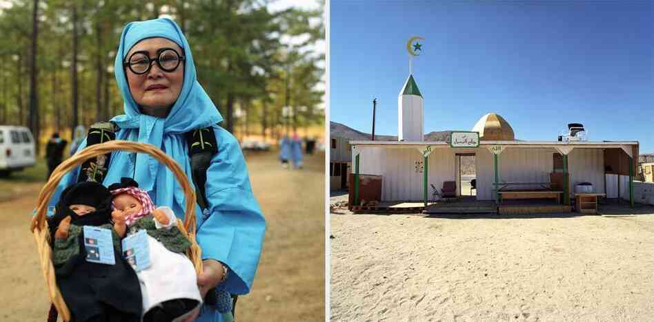 Mother with Babies, Fort Polk, Louisiana, 2006 (left) and Desert Mosque, Fort Irwin, California, 2006, from Theater of War Mother with Babies, Fort Polk, Louisiana, 2006 (left) and Desert Mosque, Fort Irwin, California, 2006, from Theater of War