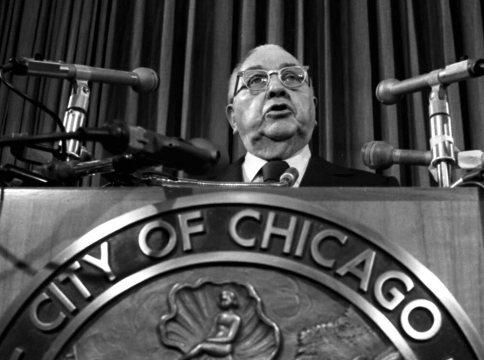 Richard J. Daley served as the mayor and Democratic Party boss of Chicago for more than two decades, from 1955 to 1976. His son, Richard M. Daley, served as mayor from 1989 to 2011. Click here for more on the Daley dynasty.