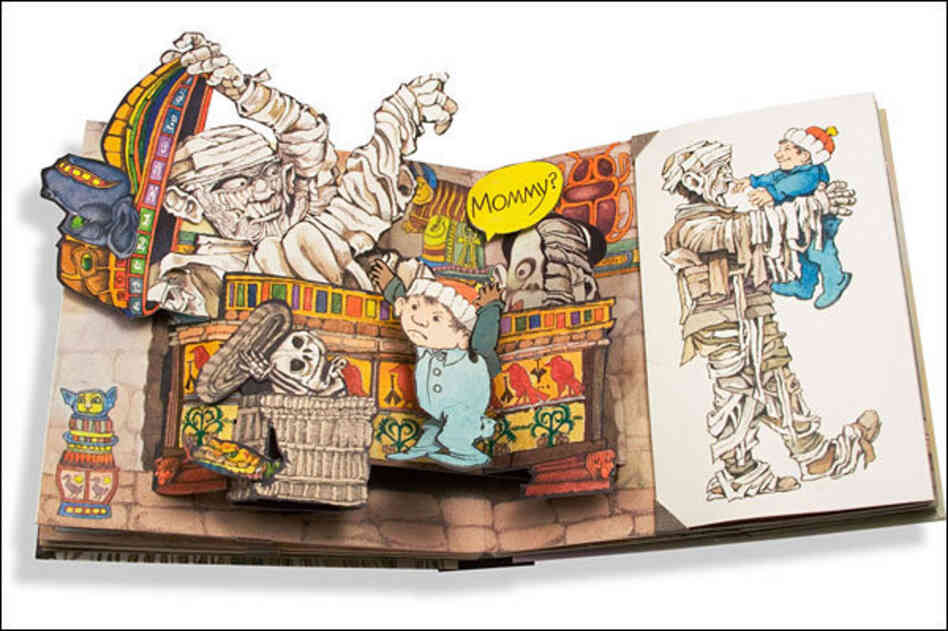 "Childhood is a very, very tricky business," Sendak said. It was a theme he carried throughout his work. Above, his 2006 pop-up book, Mommy? 