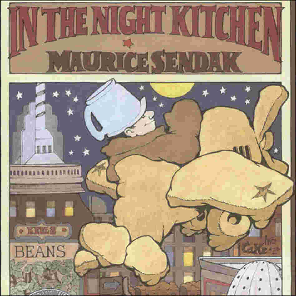In the Night Kitchen tells the story of a boy who sneaks out of bed and visits three singing bakers. The boy's nudity caused controversy in 1970. 