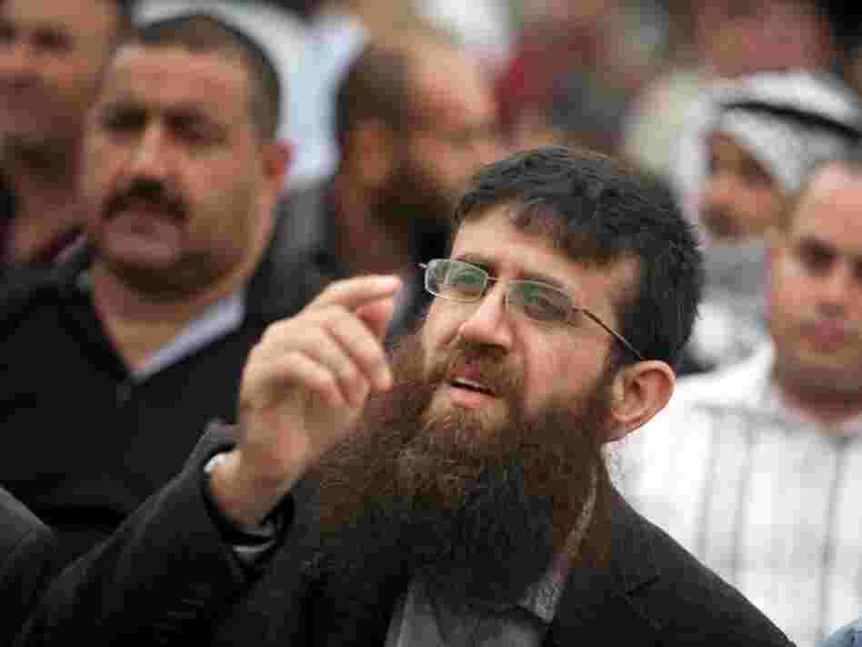 Israel released Khader Adnan, a senior member of Islamic Jihad, in February after a 66-day hunger strike. Now, he is helping rally support for Palestinian prisoners currently on hunger strike. He's shown here in the West Bank on April 18.