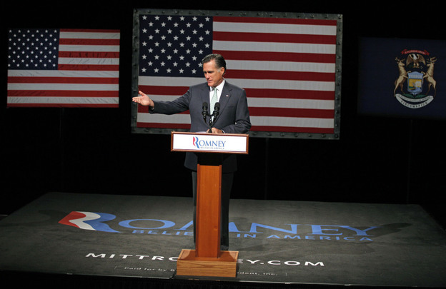 Mitt Romney praised Bill Clinton as an enlightened centrist Democrat for reforming welfare and other polices and attacked President Obama as a big-government liberal.