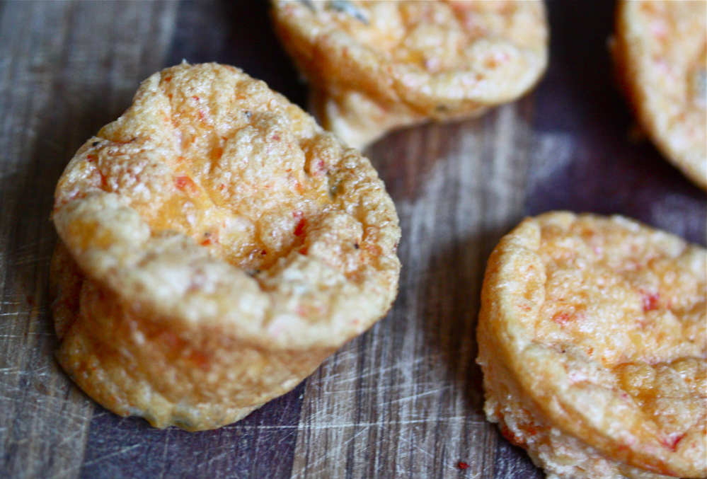 Roasted Red Pepper Souffle Bites