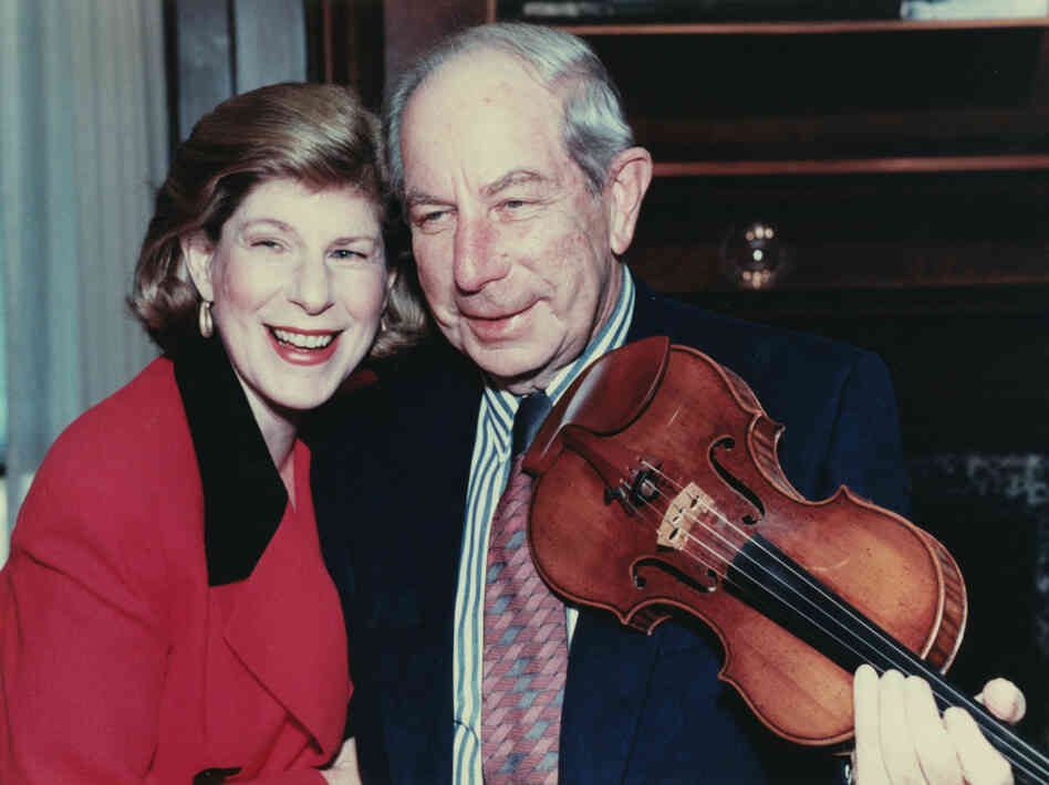 Nina Totenberg and her father, Roman. The violinist died Tuesday, at 101.