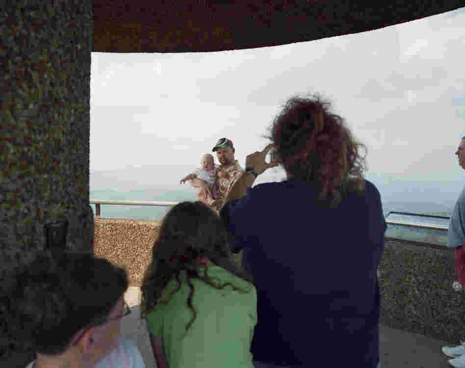 Great Smoky Mountains National Park, Tenn., 2008. Clingman's Dome is located at the top peak of the mountains. I am interested in how people process their trips through taking photos and video.