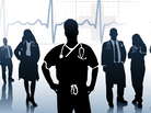 Doctors stand at the ready. Doctors stand at the ready.