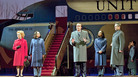 John Adams' Nixon in China, produced at the Metropolitan Opera in January 2011. Left to right: Janis Kelly as Pat Nixon, Teresa S. Herold as the Second Secretary to Mao, James Maddalena as Richard Nixon, Ginger Costa Jackson as the First Secretary to Mao, Russell Braun as Chou En-lai. John Adams' Nixon in China, produced at the Metropolitan Opera in January 2011. Left to right: Janis Kelly as Pat Nixon, Teresa S. Herold as the Second Secretary to Mao, James Maddalena as Richard Nixon, Ginger Costa Jackson as the First Secretary to Mao, Russell Braun as Chou En-lai.