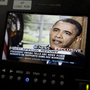 President Barack Obama is seen on a monitor in the White House briefing room in Washington, Wednesday. President Barack Obama told an ABC interviewer that he supports gay marriage.
