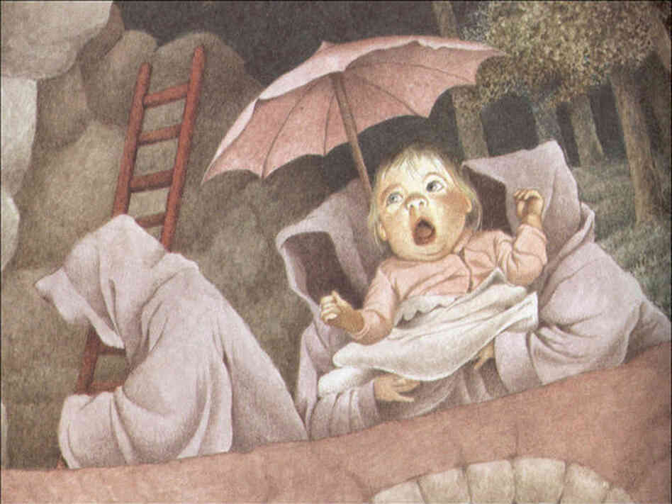 A baby is snatched away by goblins in Maurice Sendak's Outside Over There. The beloved author and illustrator — who took a darker approach to children's storytelling — died Tuesday at the age of 83.