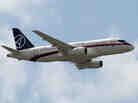 A Sukhoi Superjet 100 during a flight above the Paris Air Show on June 22, 2011. A Sukhoi Superjet 100 during a flight above the Paris Air Show on June 22, 2011.