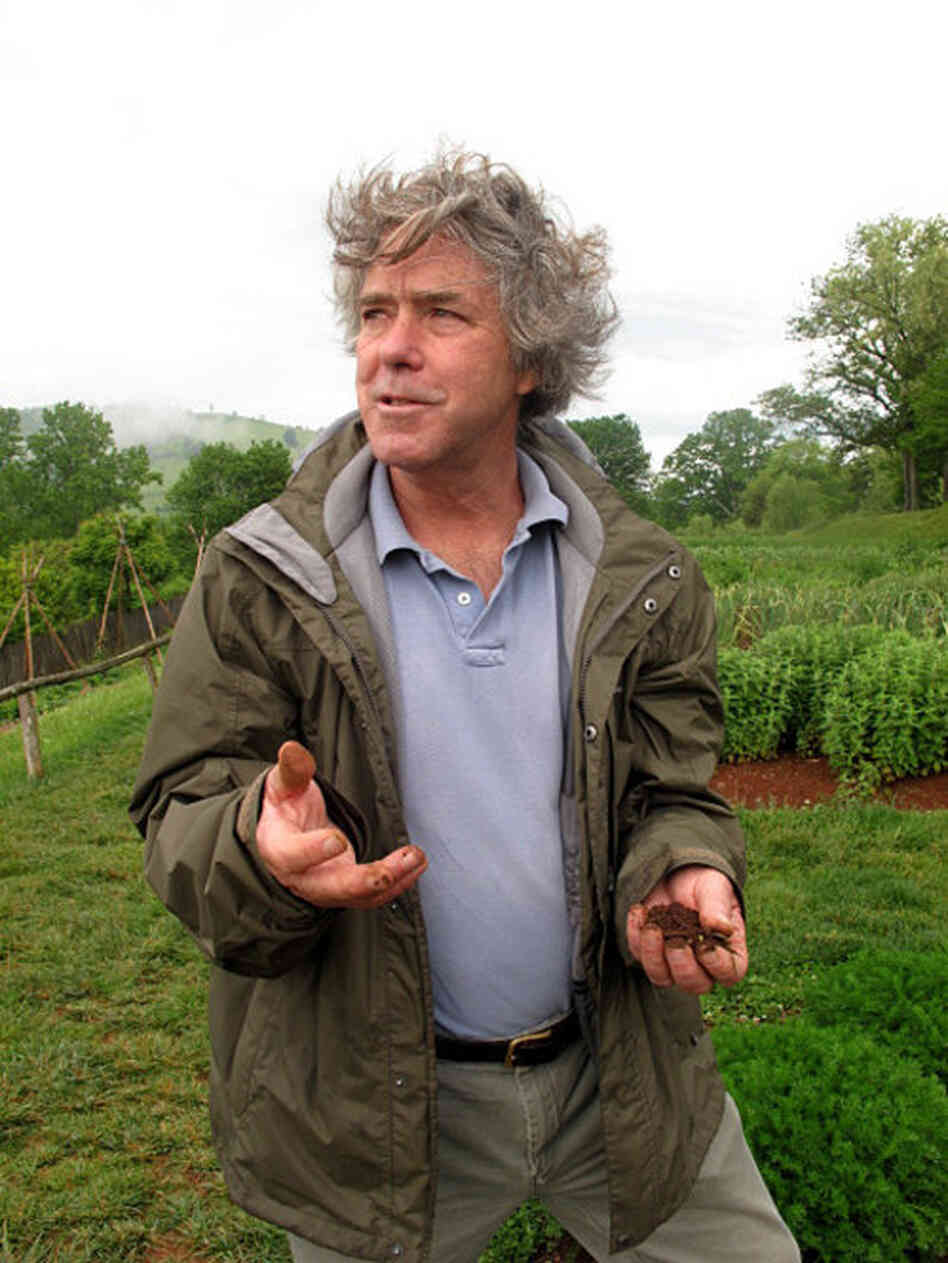 Peter Hatch has been Monticello's director of gardens and grounds since 1977. When he first came to the estate, this garden didn't exist: Forty percent of it was a parking lot for tourists; the rest was planted with flowers. It took years of careful archaeological work and research to reconstruct the garden according to Jefferson's design. 