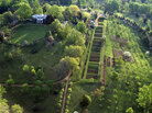 Thomas Jefferson's garden at Monticello served as an experimental laboratory for garden vegetables from around the world. Thomas Jefferson's garden at Monticello served as an experimental laboratory for garden vegetables from around the world.