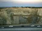 Layers of earthquake-twisted ground are seen where the 14 freeway crosses the San Andreas Fault near Palmdale, Calif. The San Andreas Fault, like the kind that caused the huge earthquake off the coast of Indonesia, is a strike-slip fault, where the tectonic plates slide past each other. Layers of earthquake-twisted ground are seen where the 14 freeway crosses the San Andreas Fault near Palmdale, Calif. The San Andreas Fault, like the kind that caused the huge earthquake off the coast of Indonesia, is a strike-slip fault, where the tectonic plates slide past each other.