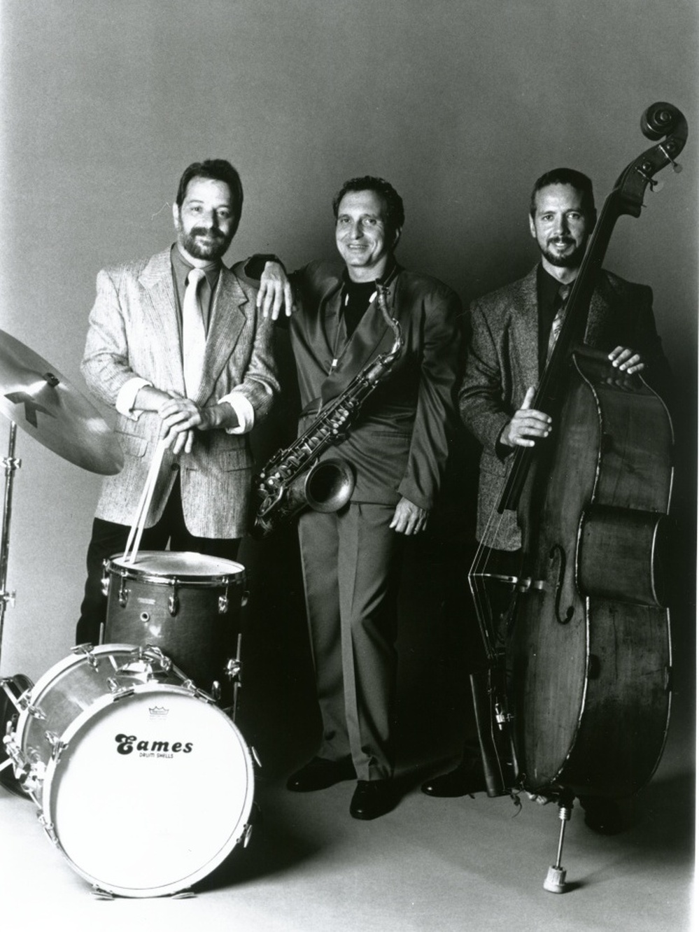 An old publicity photo of The Fringe. Left to right: Gullotti, Garzone, Lockwood.