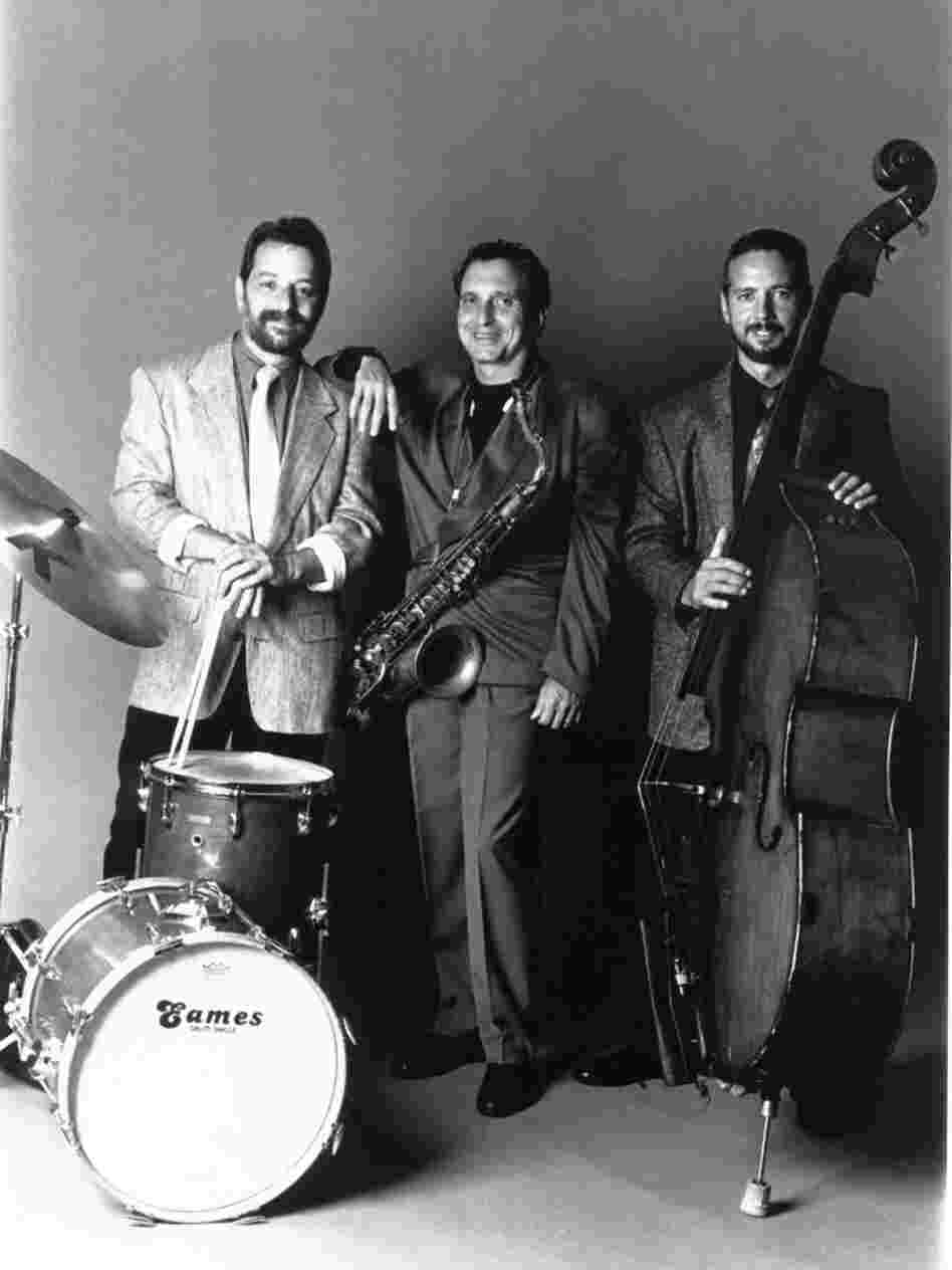 An old publicity photo of The Fringe. Left to right: Gullotti, Garzone, Lockwood.