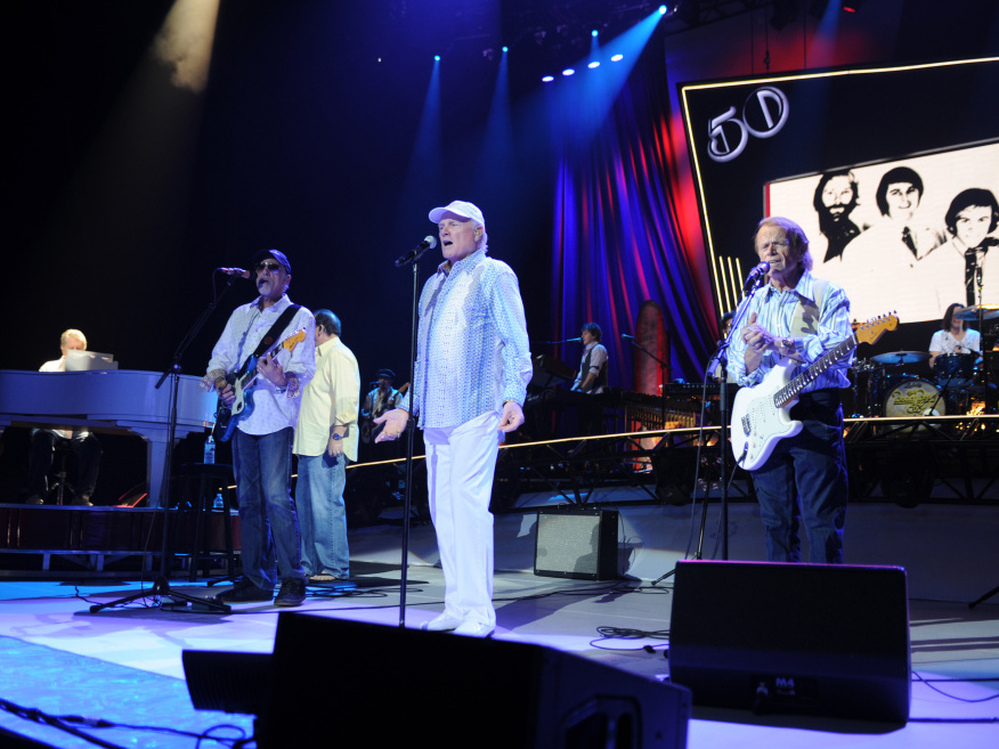 The Beach Boys on their 50th Anniversary tour. (L-R) Brian Wilson, David Marks, Mike Love and Al Jardine.