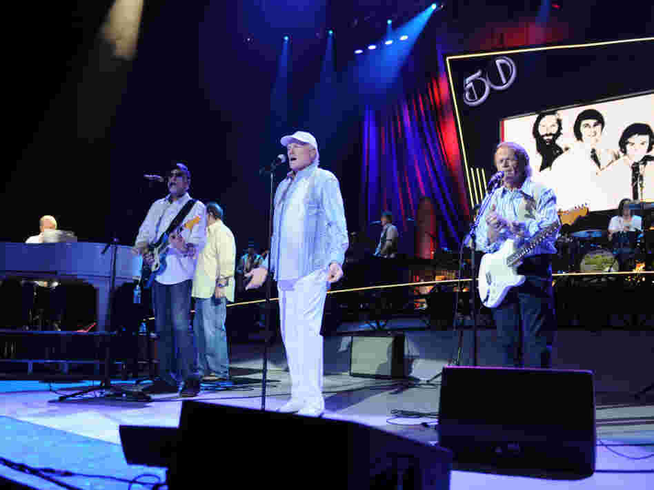 The Beach Boys on their 50th Anniversary tour. (L-R) Brian Wilson, David Marks, Mike Love and Al Jardine.