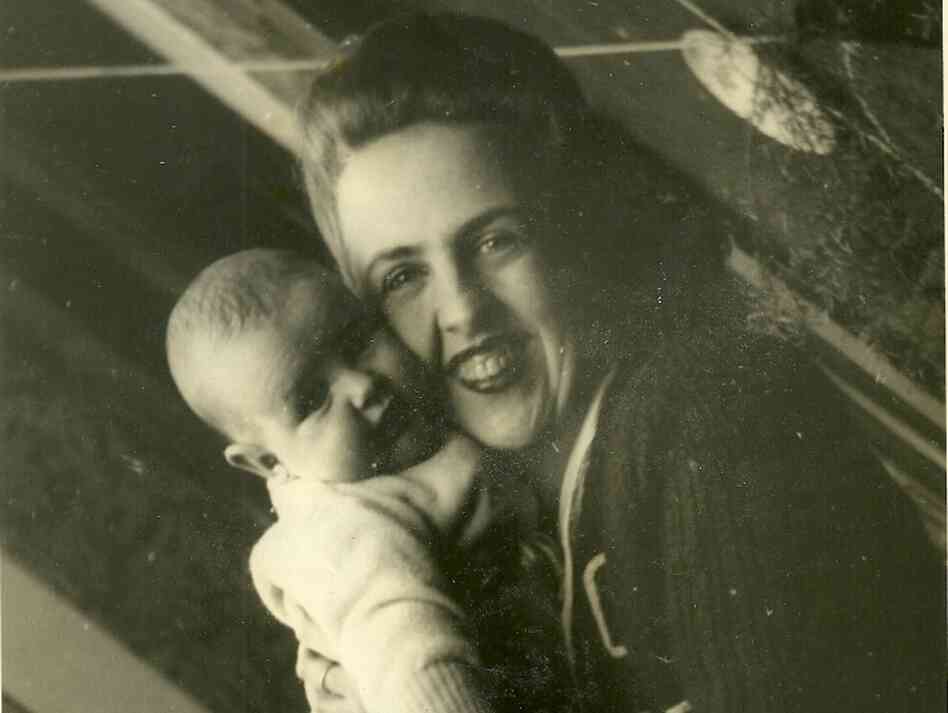 Grandma Sara Garcia holds Jasmine's mother, Marta.
