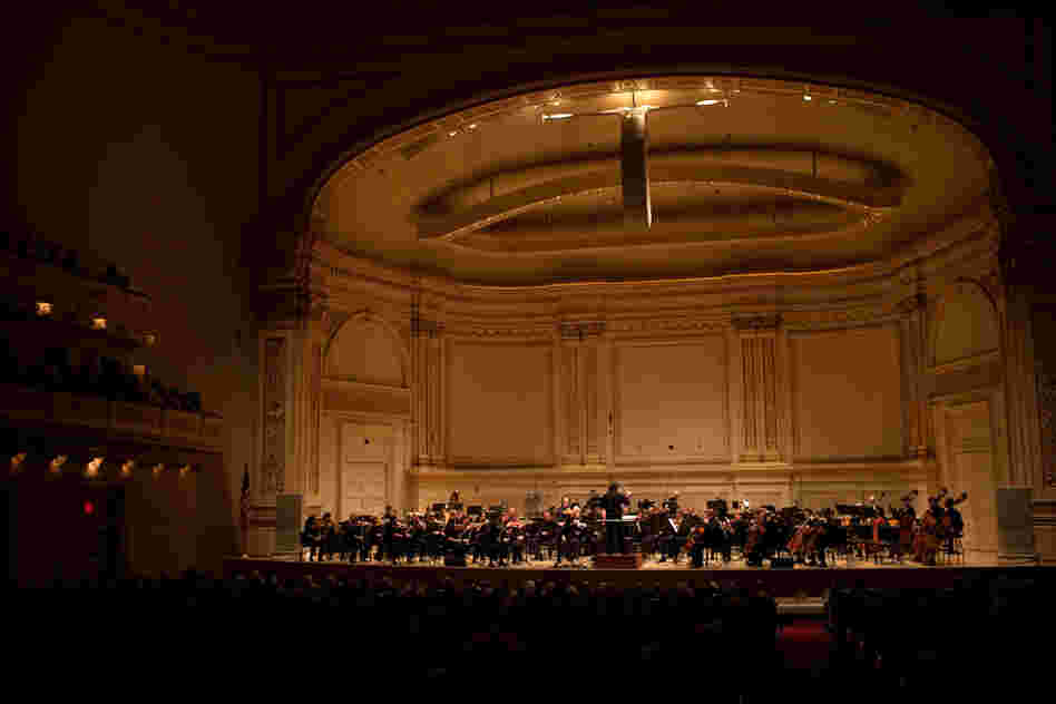 The Nashville Symphony on stage at Carnegie Hall. Nashville is associated with country music. But the 66-year-old Nashville Symphony has a strong following. 