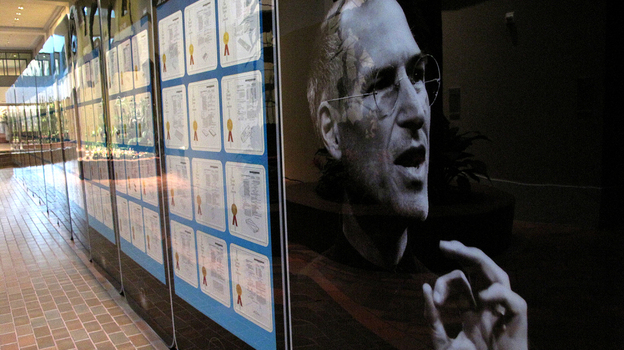 Steve Jobs filed more than 300 patents, now on display at the Smithsonian's S. Dillon Ripley Center in Washington, D.C.
