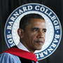 President Obama delivers the commencement address Monday at Barnard College in New York. President Obama delivers the commencement address Monday at Barnard College in New York.