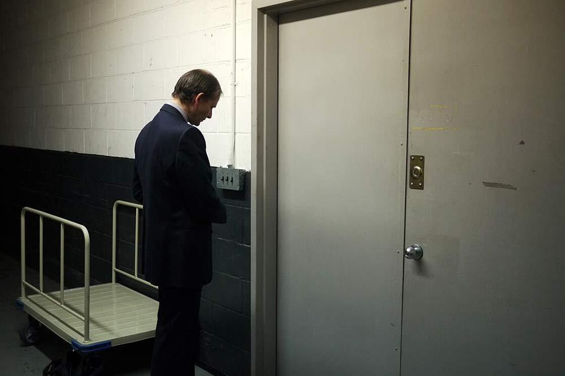 Jeff Roth unlocks the doors to the "morgue" of The New York Times.