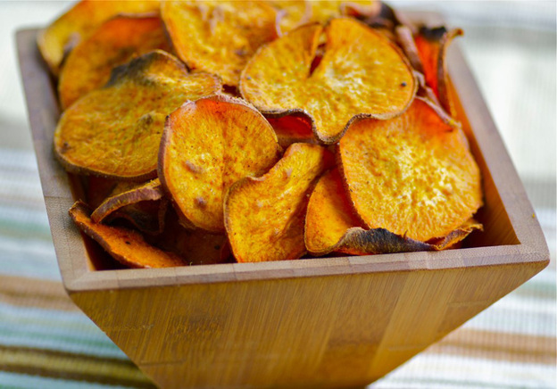 Curried Sweet Potato Chips
