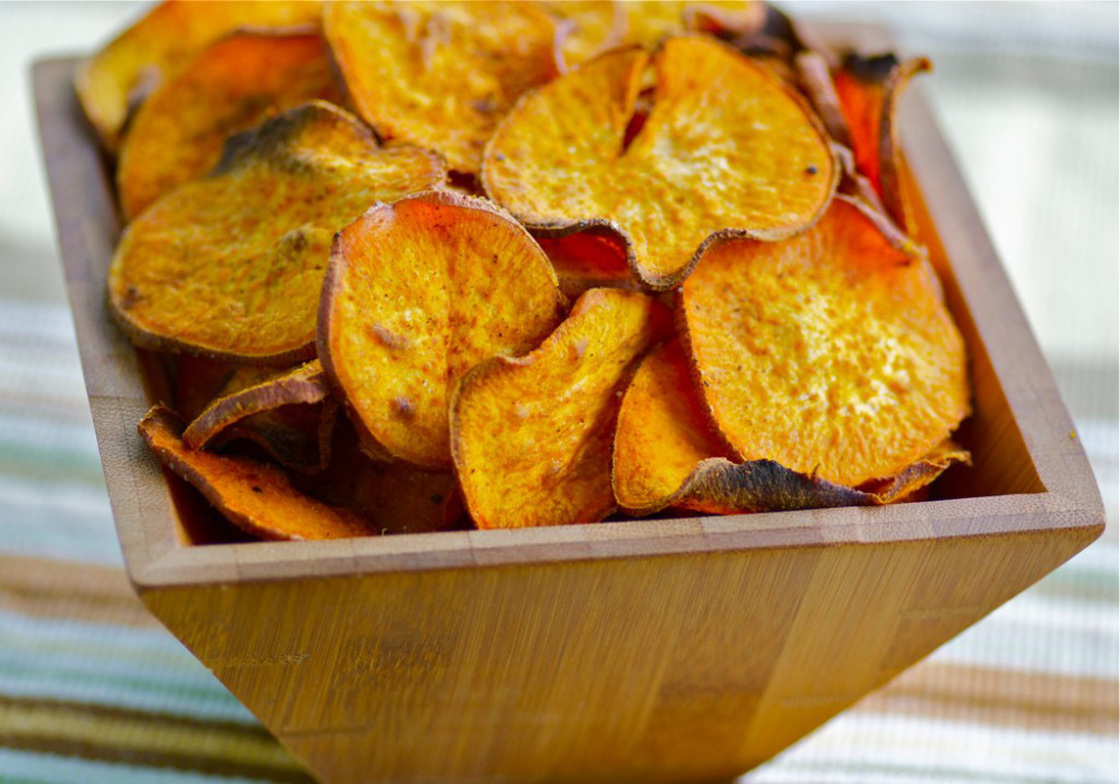Curried Sweet Potato Chips