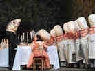 Aleksandra Kurzak, seated center, as Gretel in a scene from the opera "Hansel and Gretel" at the Metropolitan Opera in New York City.