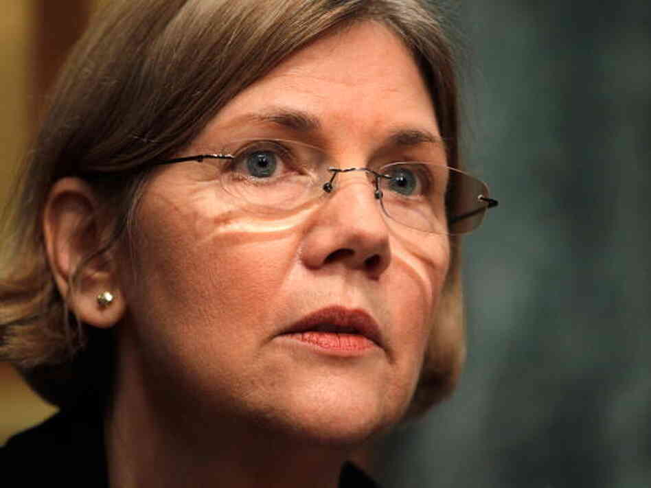 Massachusetts Senate candidate Elizabeth Warren is shown here attending a 2010 Capitol Hill hearing on the Troubled Asset Relief Program.