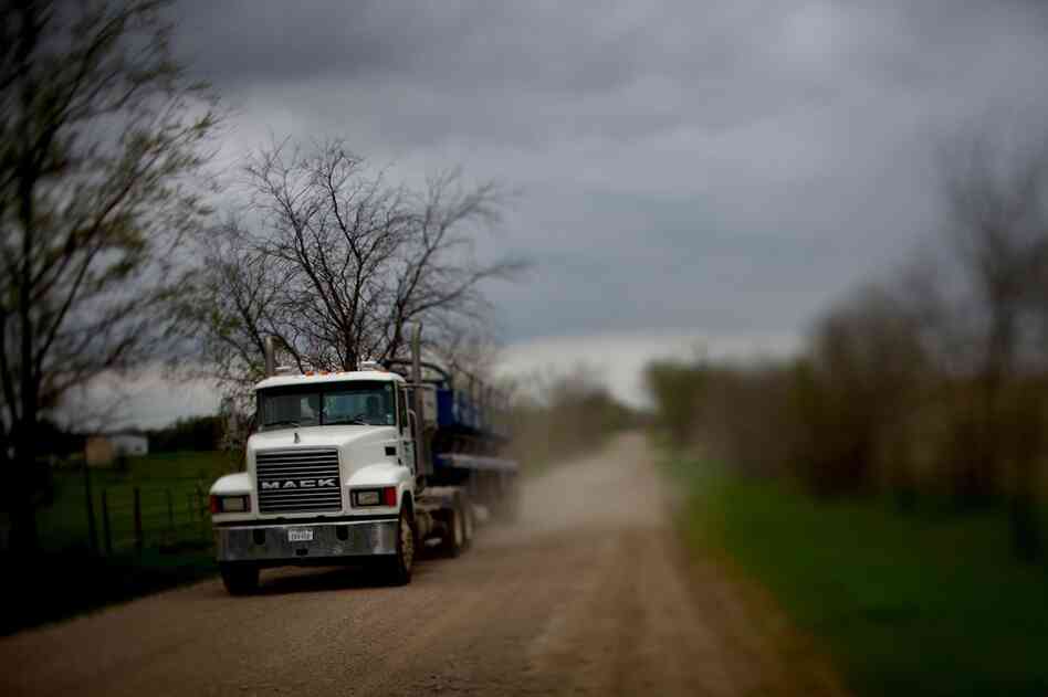 Along with drilling comes heavy traffic from big rigs that transport both clean and contaminated water from fracking sites.