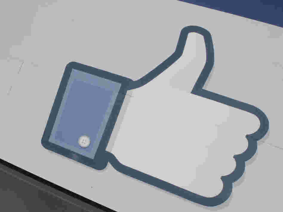 The Facebook thumb. The Facebook thumb.