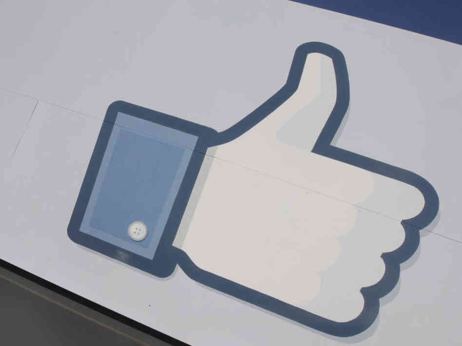 The Facebook thumb. The Facebook thumb.