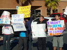 Latinos protest Mitt Romney's opposition to the Dream Act, outside his campaign headquarters in Las Vegas on Feb 2. Latinos protest Mitt Romney's opposition to the Dream Act, outside his campaign headquarters in Las Vegas on Feb 2.
