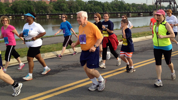 Sen. Dick Lugar, 80, runs in the Capital Challenge charity race. He has participated every year since the race started in 1981.