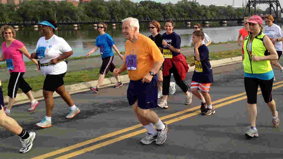 Sen. Dick Lugar, 80, runs in the Capital Challenge charity race. He has participated every year since the race started in 1981.