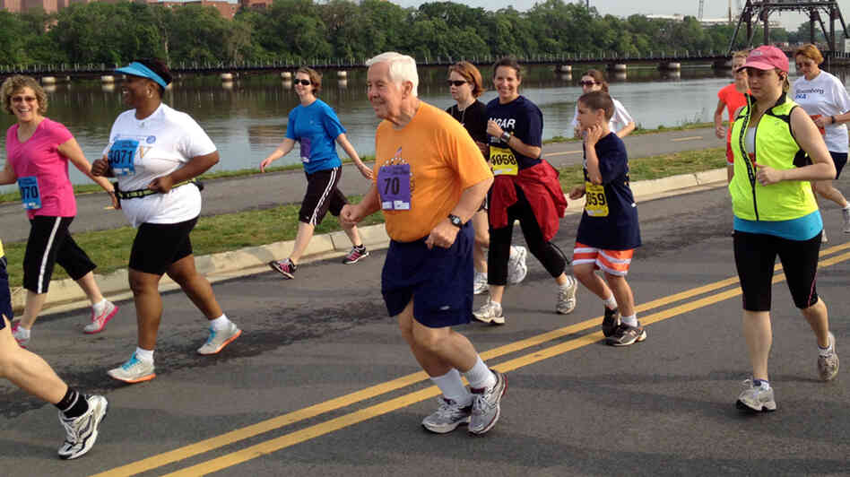 Sen. Dick Lugar, 80, runs in the Capital Challenge charity race. He has participated every year since the race started in 1981.