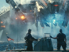 Beast (John Tui), Hopper (Taylor Kitsch) and Raikes (Rihanna) are stunned by the appearance of invading alien forces in the motion picture adaption of the, yes, board game Battleship. Beast (John Tui), Hopper (Taylor Kitsch) and Raikes (Rihanna) are stunned by the appearance of invading alien forces in the motion picture adaption of the, yes, board game Battleship.