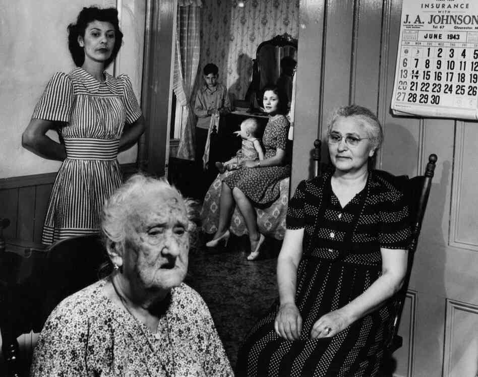 Mary Machado, Mother of Isabell Lopez, and Family, Gloucester, Massachusetts, 1943