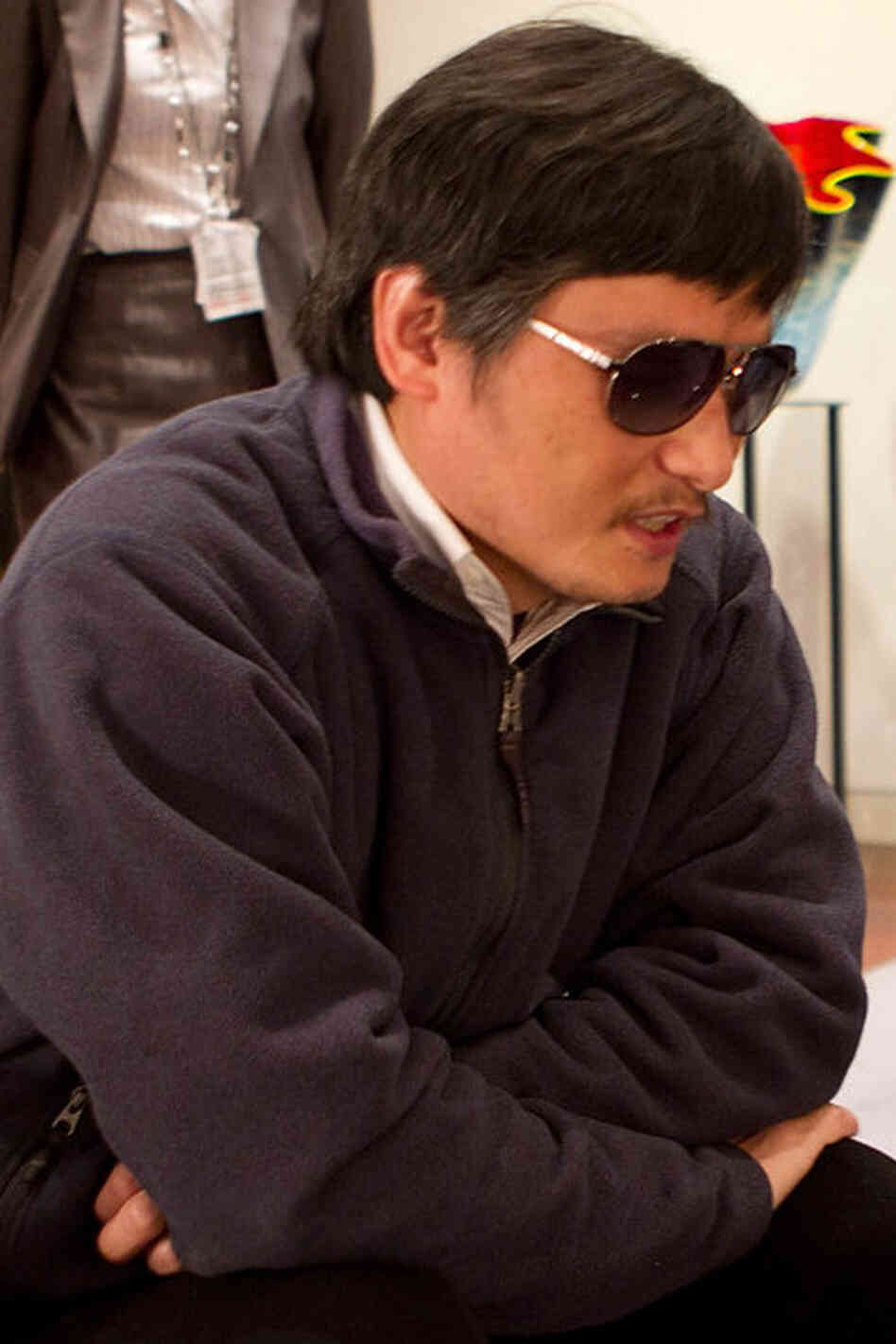 Chen Guangcheng just before he left the U.S. embassy in Beijing, on May 2.
