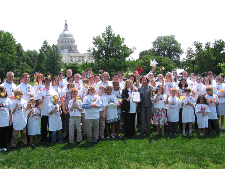 Same-sex families are in Washington to talk with legislators about adoption and foster care, and the repeal of the Defense of Marriage Act, among other issues.